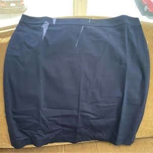 Talbots Women’s Lined Navy Blue Sateen Skirt Size 18